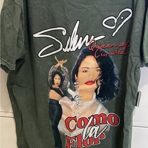 Selena Graphic Tee - Forest Green